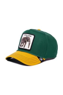 Goorin Bros czapka z daszkiem bawełniana Extra Large kolor zielony z aplikacją 101-1328