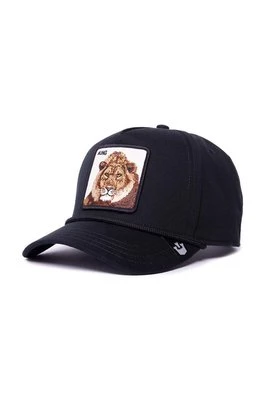 Goorin Bros czapka z daszkiem bawełniana King kolor czarny z aplikacją 101-1323