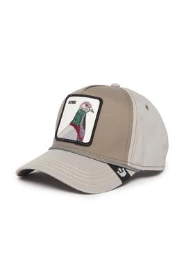 Goorin Bros czapka z daszkiem bawełniana Pigeon kolor szary z aplikacją 101-1135