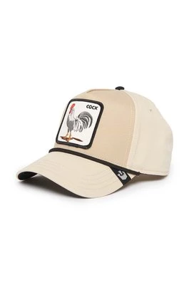 Goorin Bros czapka z daszkiem bawełniana Rooster kolor beżowy z aplikacją 101-1258