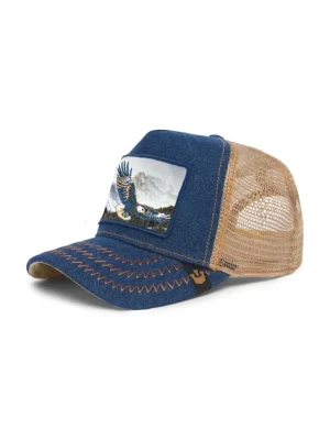 Goorin Bros czapka z daszkiem Born Free kolor granatowy z aplikacją 101-2030