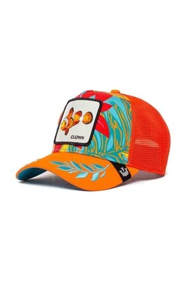 Goorin Bros czapka z daszkiem kolor pomarańczowy wzorzysta