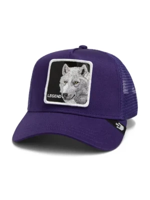 Goorin Bros czapka z daszkiem Legendary Wolf kolor niebieski z aplikacją 101-2476