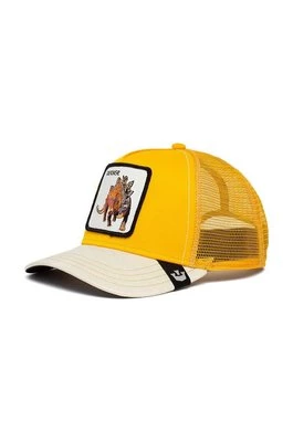 Goorin Bros czapka z daszkiem Roofed Lizard kolor żółty wzorzysta 101-0143