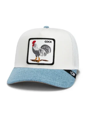 Goorin Bros czapka z daszkiem Rooster Fan Institution Ball Club kolor biały z aplikacją 101-2113
