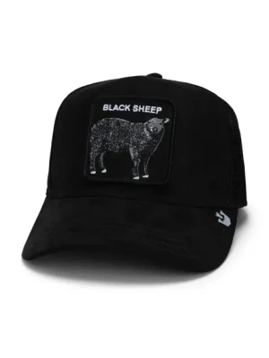 Goorin Bros czapka z daszkiem The Suede Sheep kolor czarny z aplikacją 101-1746