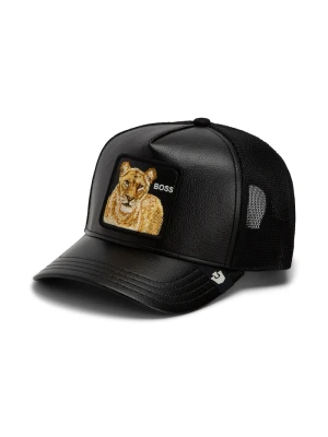 Goorin Bros czapka z daszkiem trucker Faux Leather Lioness czarny
