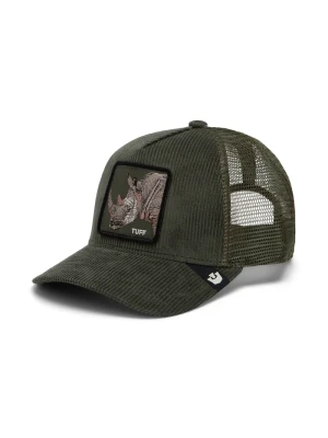 Goorin Bros czapka z daszkiem trucker sztruksowa Corduroy Tuff zielony