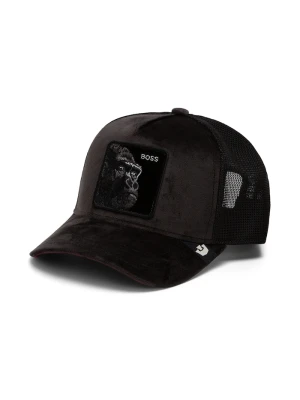 Goorin Bros czapka z daszkiem trucker welurowa Velour Boss czarny