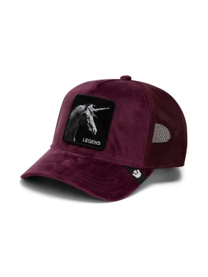 Goorin Bros czapka z daszkiem trucker welurowa Velour Legend bordowy