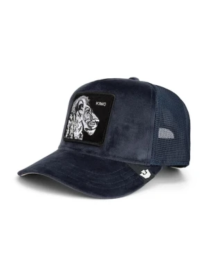 Goorin Bros czapka z daszkiem welurowa Velour Lion kolor granatowy 101-2353