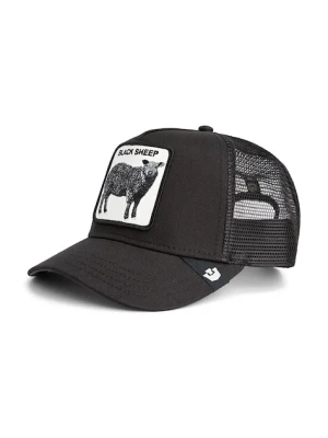 Goorin Bros czapka z daszkiem z dodatkiem bawełny Black Sheep Trucker kolor czarny 101-2457