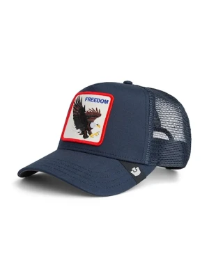 Goorin Bros czapka z daszkiem z dodatkiem bawełny Freedom Eagle Trucker kolor granatowy 101-2541