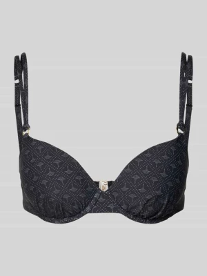 Góra bikini damska JOOP! Collection;Mieszanka materiałów z dodatkiem streczu;Dopasowany krój;Regulowane ramiączka;Fiszbina;Wyprofilowane miseczki;Zapięcie na ha