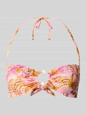 Góra bikini o kroju slim fit z detalem z logo model 'Ines' Guess