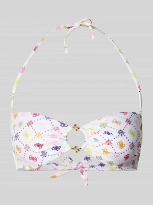 Góra bikini o kroju slim fit z detalem z logo model 'Ines' Guess