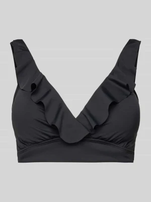 Góra bikini z falbanami Lauren Ralph Lauren