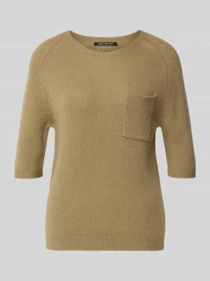 Góra o kroju slim fit z dodatkiem kaszmiru LUISA CERANO Piaskowy