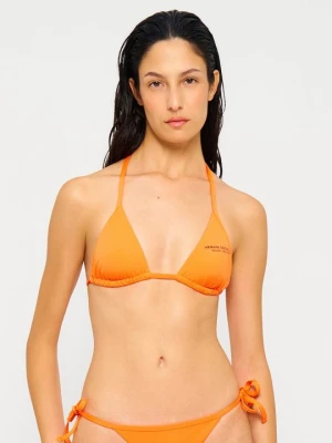 Góra od bikini Armani Exchange pomarańczowy