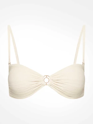Góra od bikini bandeau Anaise Esotiq kremowy