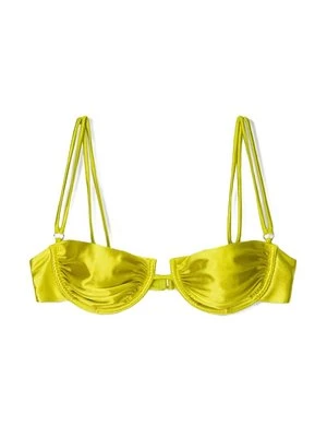 Góra od bikini Bershka zieleń butelkowa