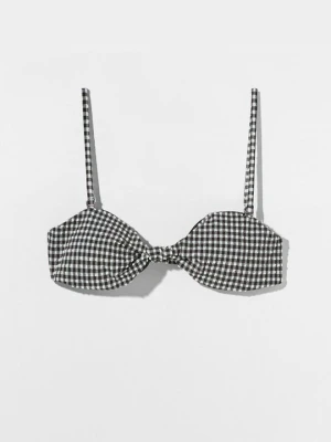 Góra od bikini Bershka ciemnoszary