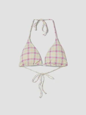 Góra od bikini Bershka jasnożółty
