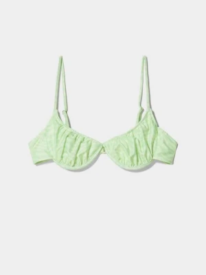 Góra od bikini Bershka zielony
