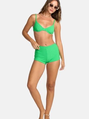 Góra od bikini Billabong ciemnozielony melanż