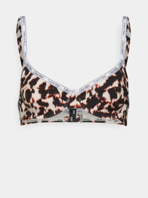 Góra od bikini Calvin Klein brązowy