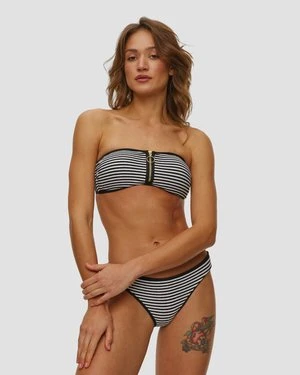 Góra Od Bikini Damska Seafolly Zip Front Bandeau