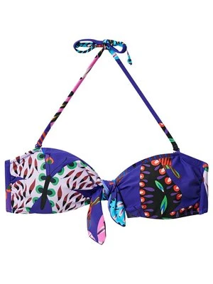 Góra od bikini Desigual niebieski