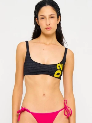 Góra od bikini Dsquared2 jasnożółty