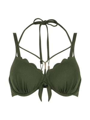 Góra od bikini Hunkemöller zielony