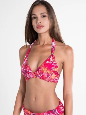 Góra od bikini Lauren Ralph Lauren koralowy