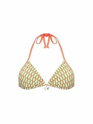 Góra od bikini Liu Jo pomarańczowy melanż