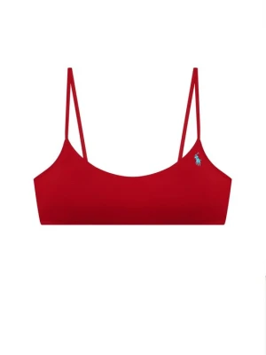 Góra od bikini Polo Ralph Lauren czerwony