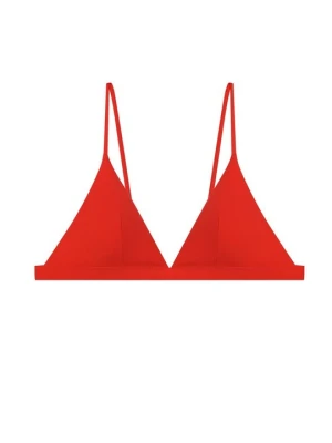 Góra od bikini Polo Ralph Lauren czerwony