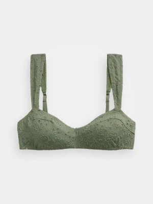 Góra od bikini Polo Ralph Lauren oliwkowy