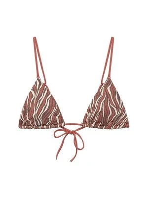 Góra od bikini PULL&BEAR brązowy