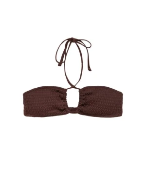 Góra od bikini PULL&BEAR brązowy