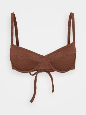 Góra od bikini Roxy brązowy