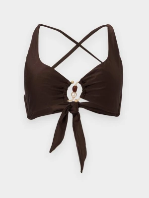 Góra od bikini Seafolly brązowy