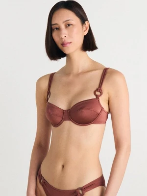 Góra od bikini Triumph ciemnobrązowy
