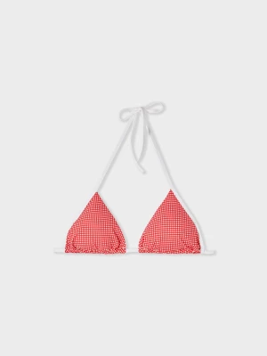 Góra od bikini trójkątna wiązana z motywami Etam