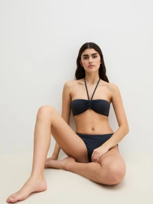 Góra od bikini typu bandeau Marc O'Polo modrá