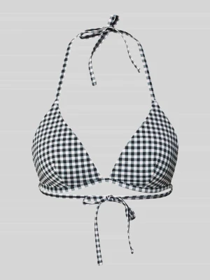 Góra od bikini w kratkę vichy z wiązaniem Jake*s Casual