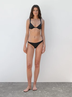 Góra Od Bikini Z Fiszbinami - Czarny - - Massimo Dutti - Kobieta