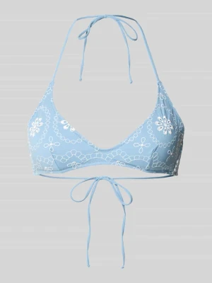 Góra od bikini z haftami i wiązaniem model 'HESPERA' MC2 Saint Barth