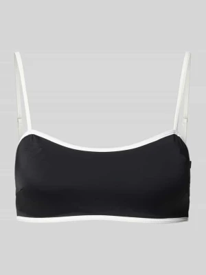 Góra od bikini z kontrastową lamówką model 'FIA SOLID' NEO NOIR